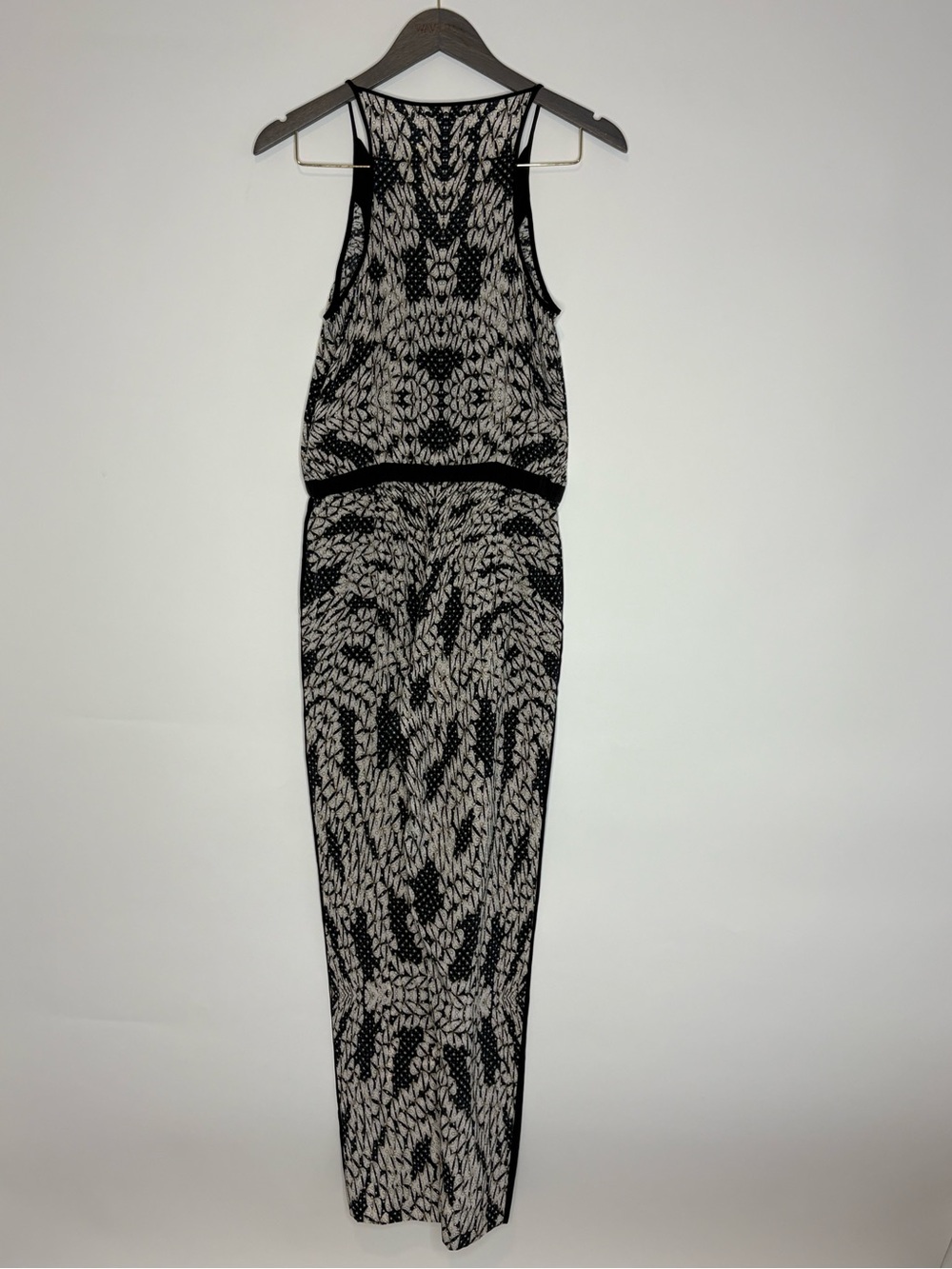 Diane von Furstenberg Women 2 100% Silk Sleeveless Pattern Straight Leg Jumpsuit - Picture 2 of 12